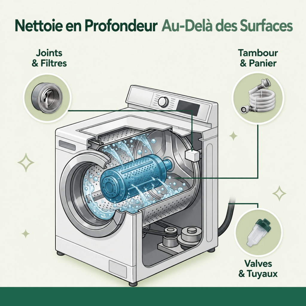 Nettoyant Professionnel pour Machine à Laver