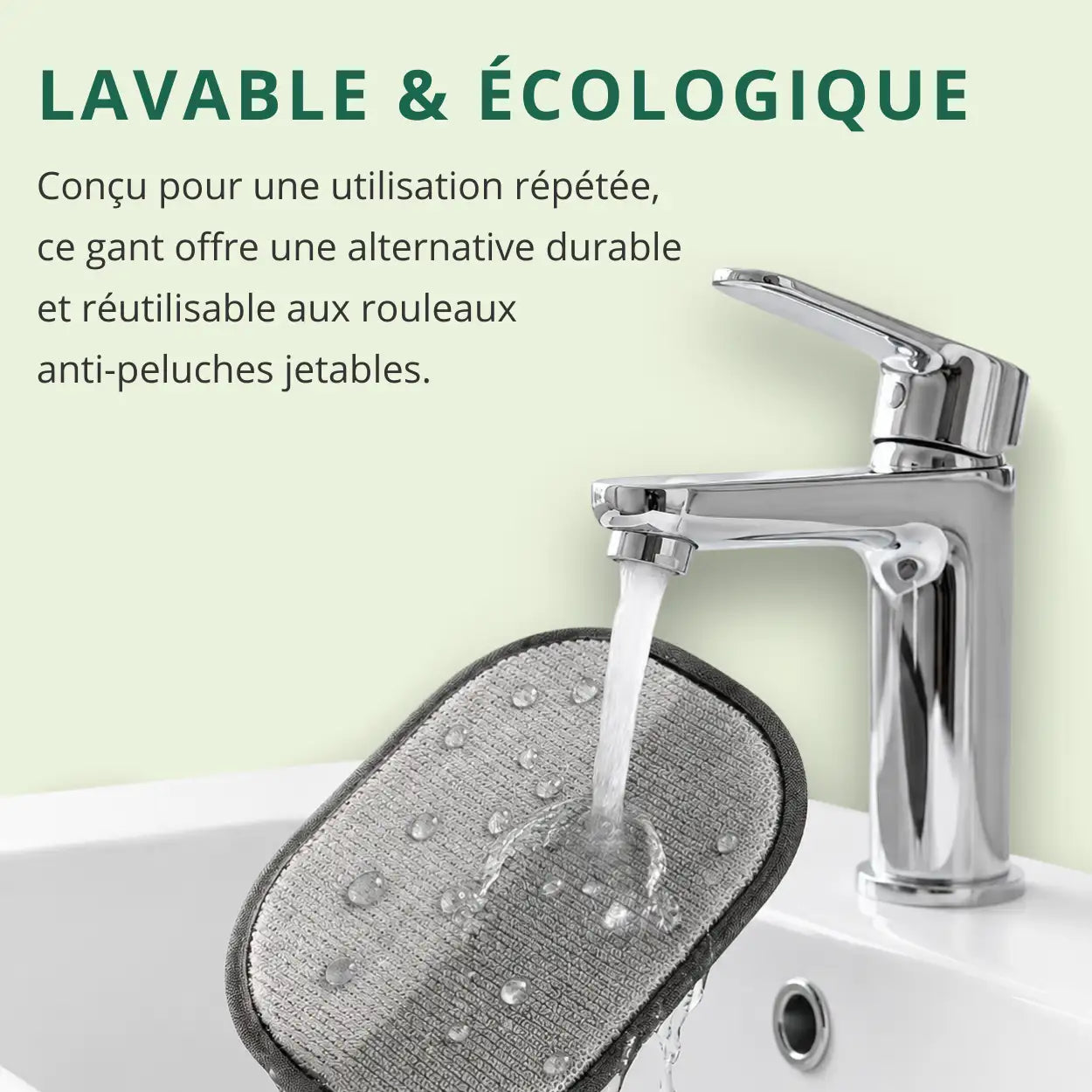 V3 Gant Anti-Poils Réutilisable & Écologique